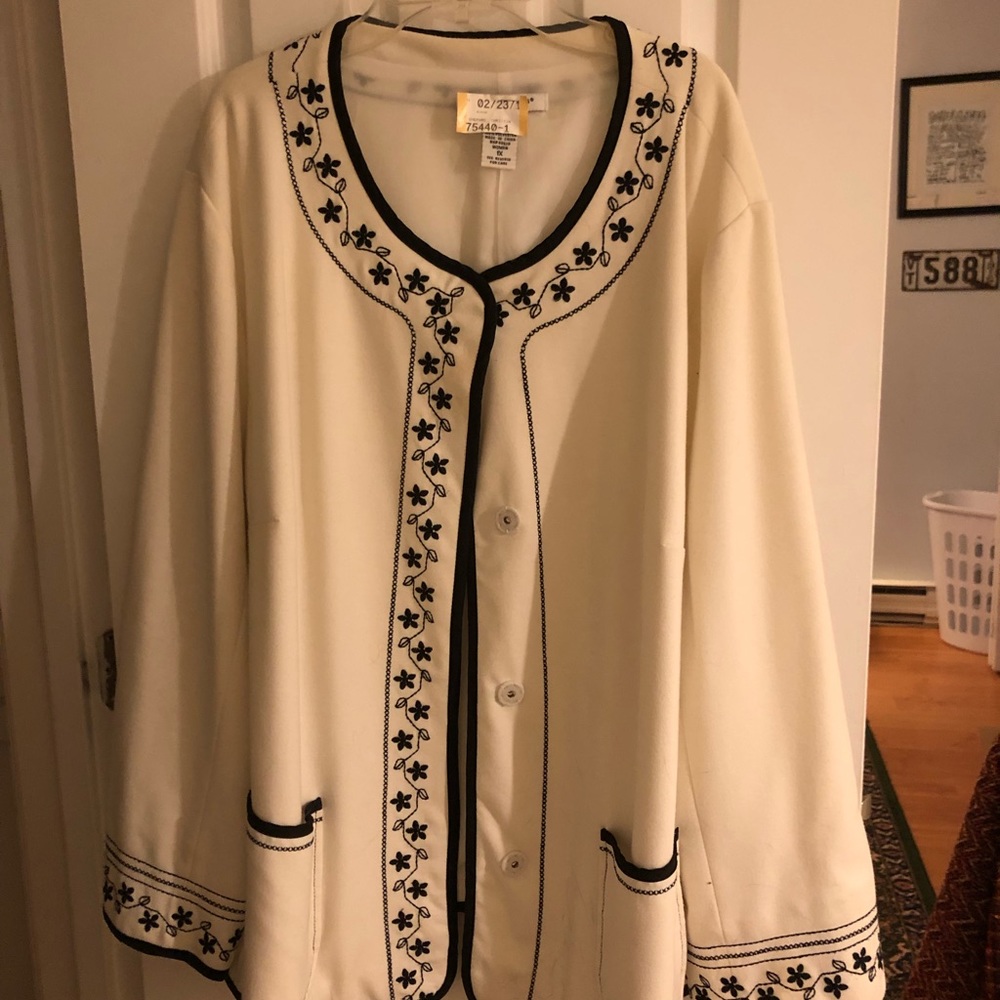 Beautiful Woman’s cream colored blazer